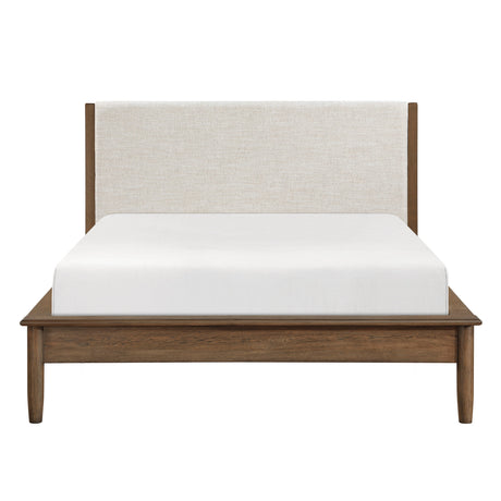 Marlow Brown/Oatmeal Platform Bedroom Set by Homelegance at Eve Furniture