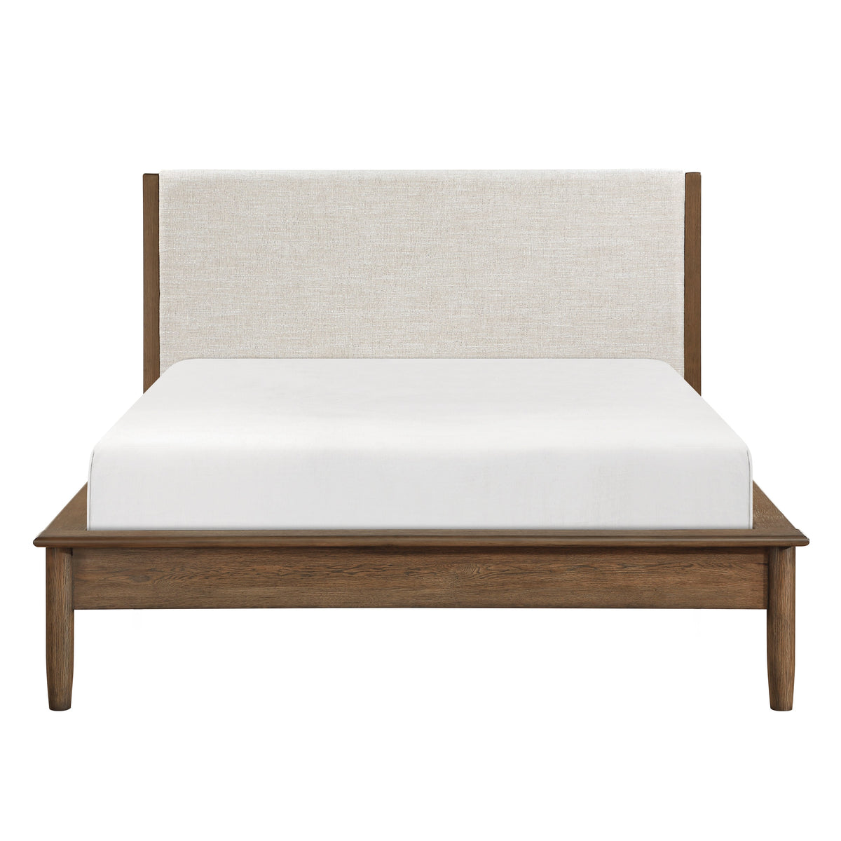 Marlow Brown/Oatmeal Queen Platform Bed by Homelegance at Eve Furniture