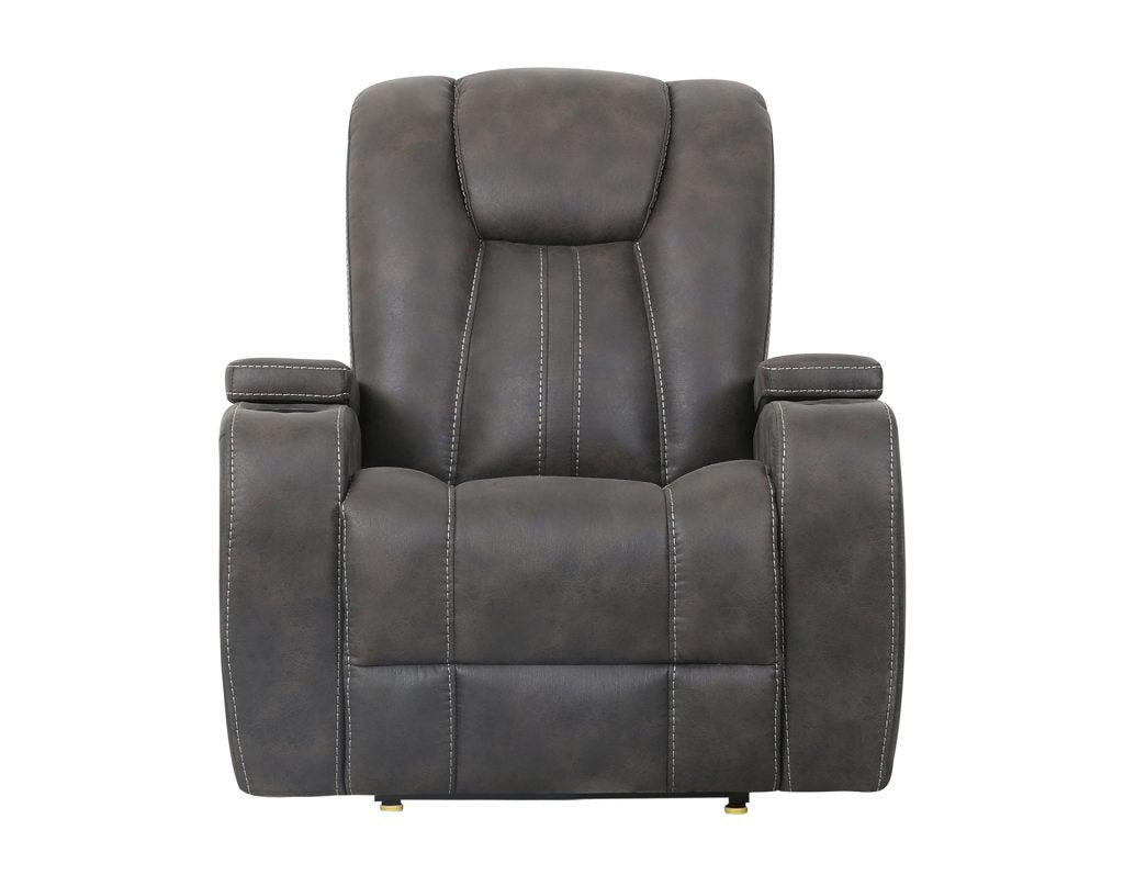 Marlow Charcoal 3-Piece Manual Reclining Set by Steve Silver at Eve Furniture