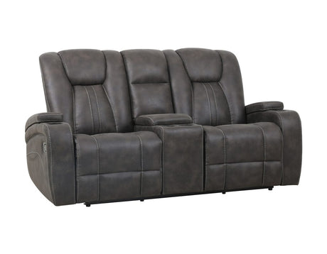 Marlow Charcoal 3-Piece Manual Reclining Set by Steve Silver at Eve Furniture