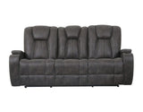 Marlow Charcoal 3-Piece Manual Reclining Set by Steve Silver at Eve Furniture