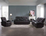 Marlow Charcoal 3-Piece Manual Reclining Set by Steve Silver at Eve Furniture