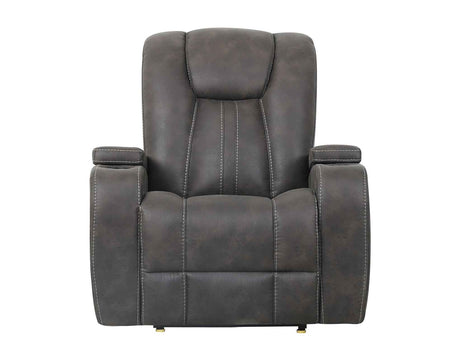 Marlow Charcoal Manual Recliner by Steve Silver at Eve Furniture