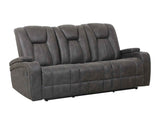 Marlow Charcoal Manual Reclining Sofa by Steve Silver at Eve Furniture