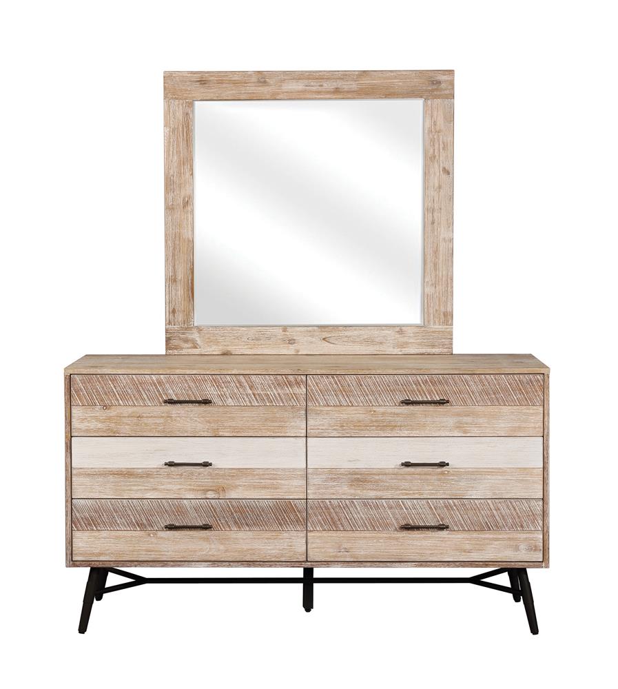 Marlow Rough Sawn Multi Rectangular Mirror