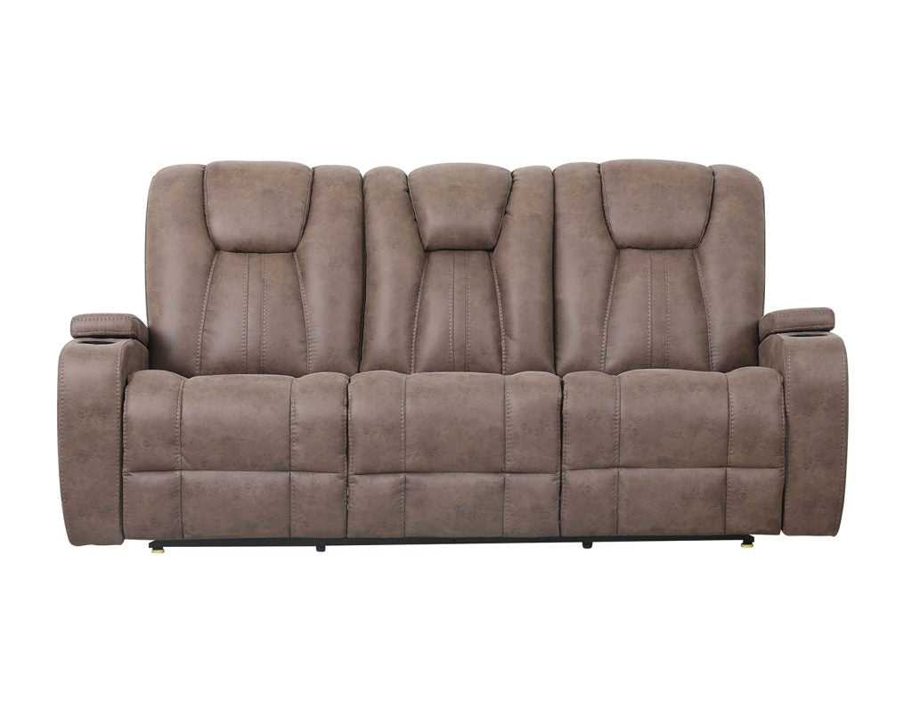 Marlow Sand 3-Piece Manual Reclining Set by Steve Silver at Eve Furniture