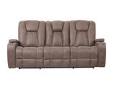 Marlow Sand 3-Piece Manual Reclining Set by Steve Silver at Eve Furniture