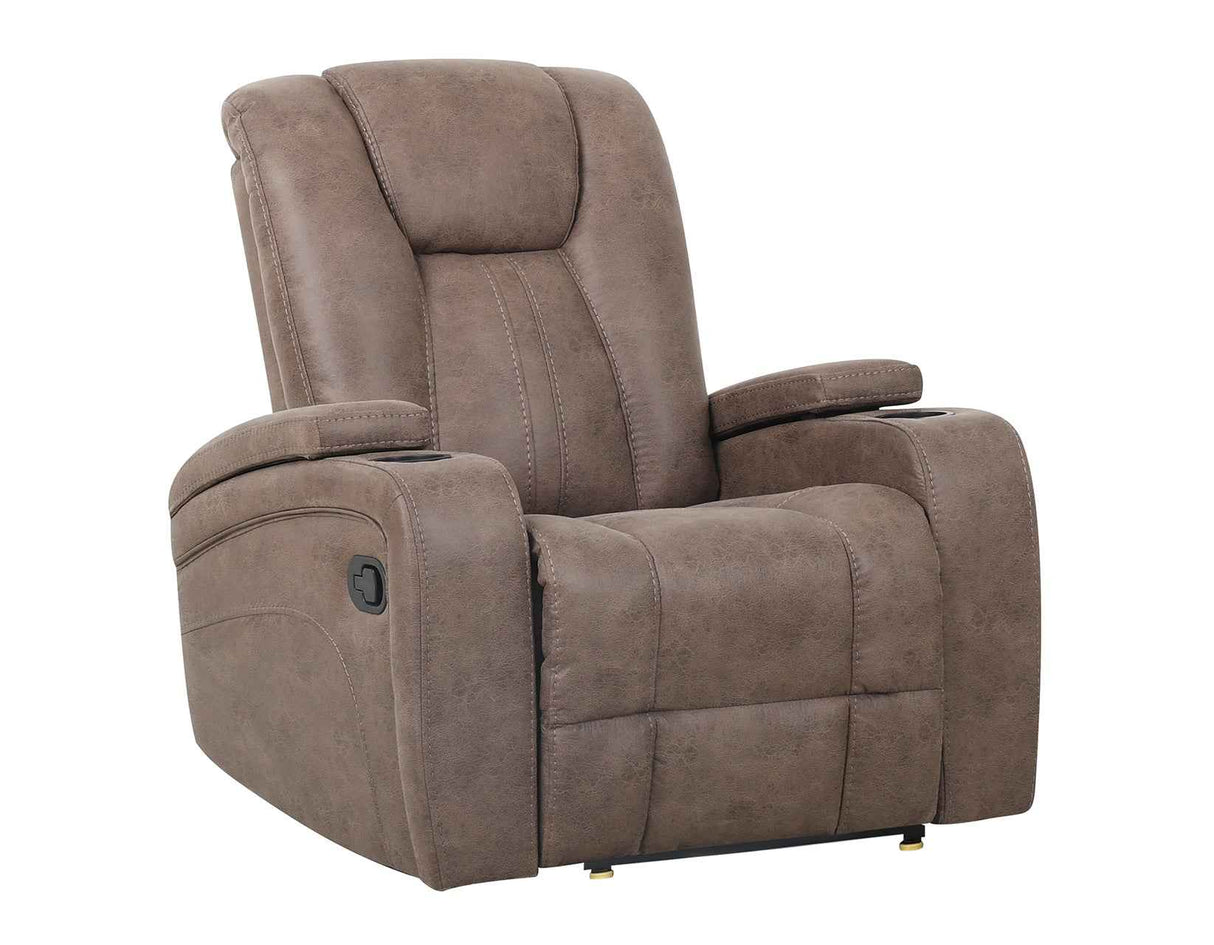 Marlow Sand Manual Recliner by Steve Silver at Eve Furniture