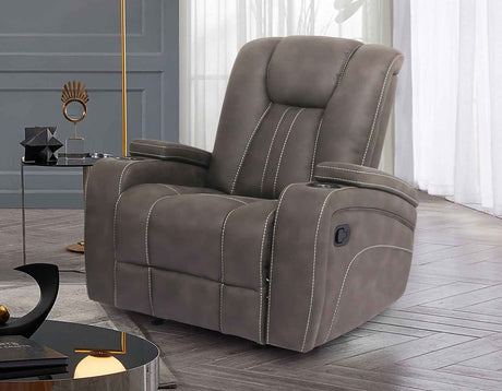 Marlow Sand Manual Recliner by Steve Silver at Eve Furniture