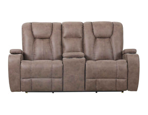 Marlow Sand Manual Reclining Loveseat by Steve Silver at Eve Furniture