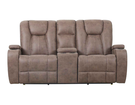 Marlow Sand Manual Reclining Loveseat by Steve Silver at Eve Furniture