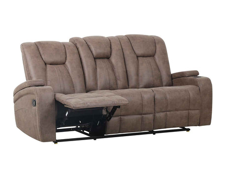Marlow Sand Manual Reclining Sofa by Steve Silver at Eve Furniture