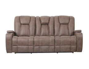 Marlow Sand Manual Reclining Sofa by Steve Silver at Eve Furniture