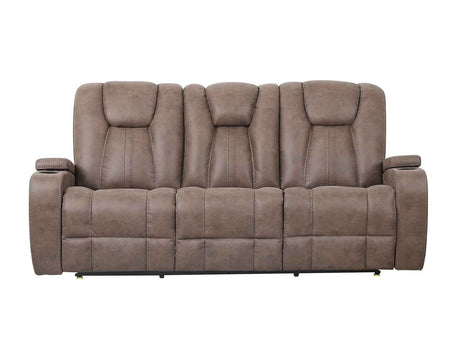 Marlow Sand Manual Reclining Sofa by Steve Silver at Eve Furniture