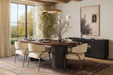Marlow Wood 102" Oval Dining Table by TOV Furniture at Eve Furniture