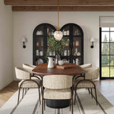 Marlow Wood 102" Oval Dining Table by TOV Furniture at Eve Furniture