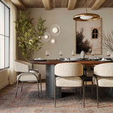 Marlow Wood 102" Oval Dining Table by TOV Furniture at Eve Furniture