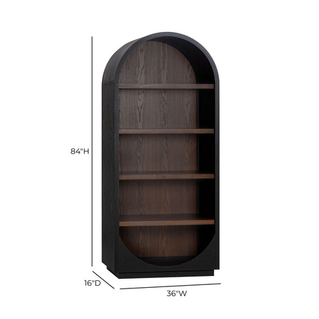Marlow Wood Bookcase by TOV Furniture at Eve Furniture