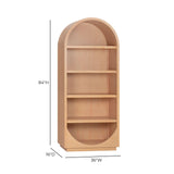 Marlow Wood Bookcase by TOV Furniture at Eve Furniture