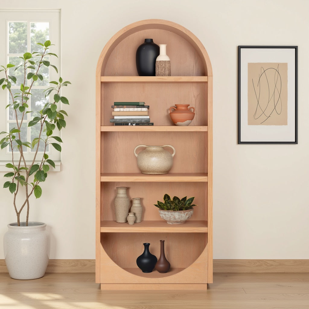 Marlow Wood Bookcase by TOV Furniture at Eve Furniture