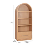 Marlow Wood Bookcase with File Drawer by TOV Furniture at Eve Furniture