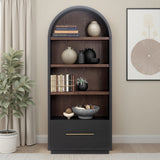 Marlow Wood Bookcase with File Drawer by TOV Furniture at Eve Furniture