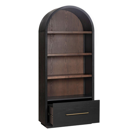 Marlow Wood Bookcase with File Drawer by TOV Furniture at Eve Furniture