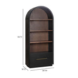 Marlow Wood Bookcase with File Drawer by TOV Furniture at Eve Furniture