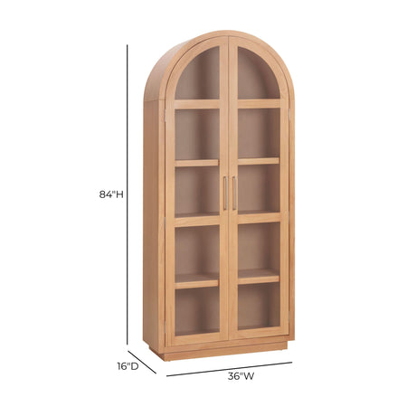 Marlow Wood Display Cabinet by TOV Furniture at Eve Furniture