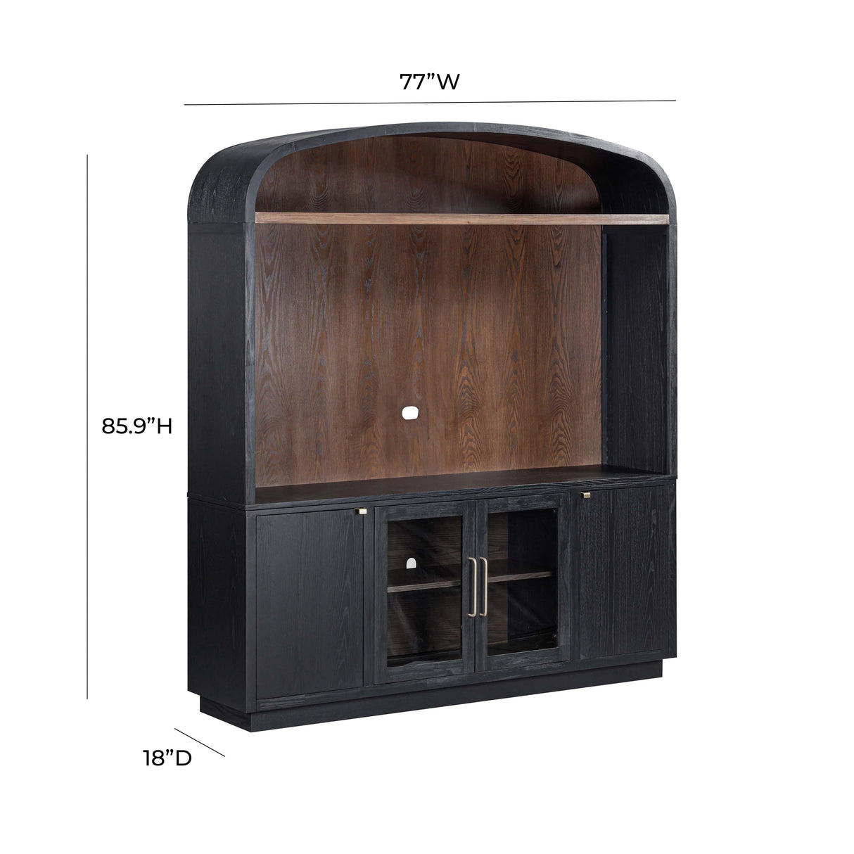 Marlow Wood Entertainment Center by TOV Furniture at Eve Furniture
