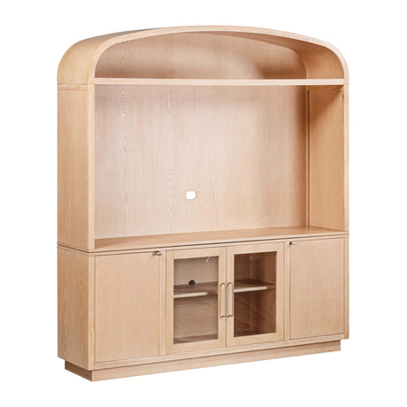 Marlow Wood Entertainment Center by TOV Furniture at Eve Furniture