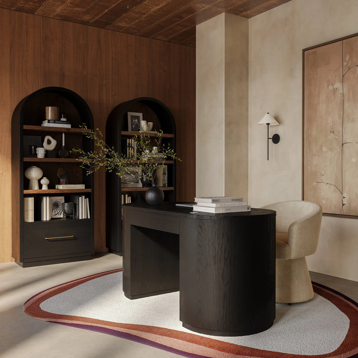 Marlow Wood Executive Desk by TOV Furniture at Eve Furniture