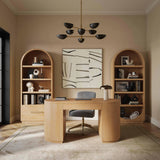 Marlow Wood Executive Desk by TOV Furniture at Eve Furniture