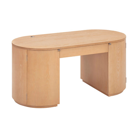 Marlow Wood Executive Desk by TOV Furniture at Eve Furniture