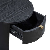 Marlow Wood Round Nightstand by TOV Furniture at Eve Furniture