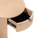 Marlow Wood Round Nightstand by TOV Furniture at Eve Furniture