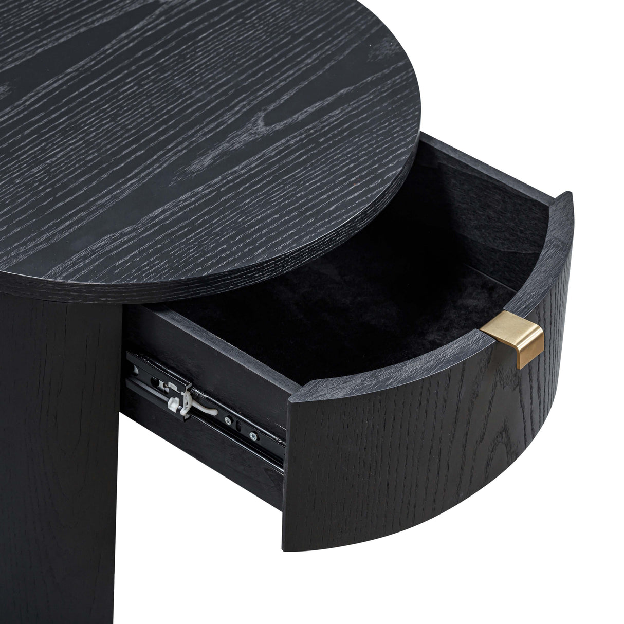 Marlow Wood Round Nightstand by TOV Furniture at Eve Furniture