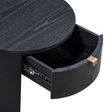 Marlow Wood Round Nightstand by TOV Furniture at Eve Furniture