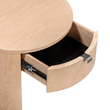 Marlow Wood Round Nightstand by TOV Furniture at Eve Furniture