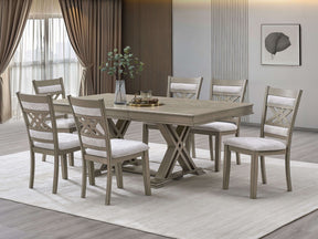 Marlowe Gray Dining Room Set by Cosmos Furniture at Eve Furniture