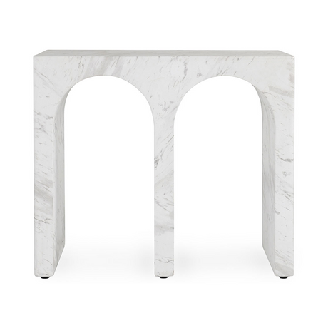 Marmo Ivory/Gray 26" Rectangle Outdoor End Table by Classic Home at Eve Furniture