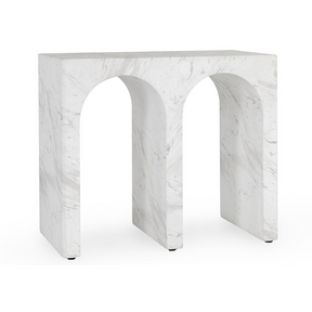 Marmo Ivory/Gray 26" Rectangle Outdoor End Table by Classic Home at Eve Furniture