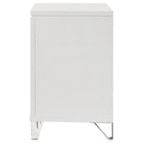 Marmore 2-drawer Nightstand Bedside Table White