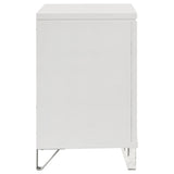 Marmore 2-drawer Nightstand Bedside Table White