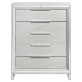 Marmore 5-drawer Bedroom Chest of Drawers White by Coaster at Eve Furniture