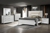 Marmore White 5-Piece California King Bedroom Set