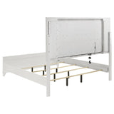 Marmore 64-inch Eastern King Panel Bed LED Headboard White