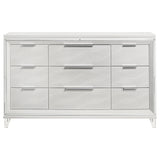 Marmore 9-drawer Dresser Cabinet White