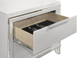 Marmore White 2-drawer Nightstand Bedside Table by Coaster at Eve Furniture