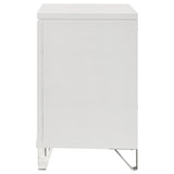 Marmore White 2-drawer Nightstand Bedside Table by Coaster at Eve Furniture